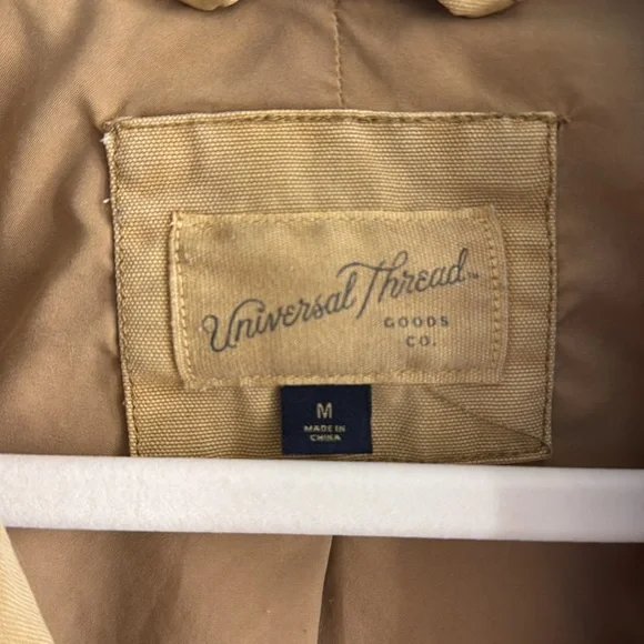 Barn Jacket Tan Jacket with Brown Collar - Picture 9 of 9